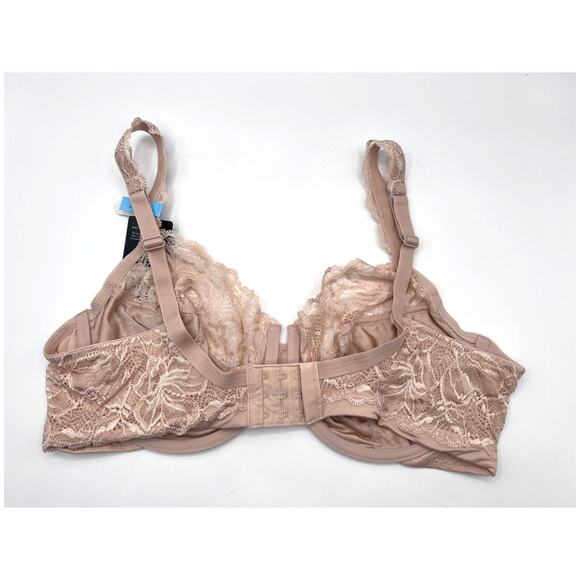BALI DESIRE LACE UNDERWIRE COMFORT BRA STYLE 6543 CHAMPAGNE NUDE 42C NEW - Picture 4 of 7